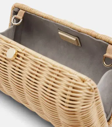 Judith Leiber Couture Poppy embellished wicker clutch | Thumbnail 2