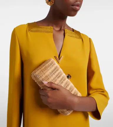 Judith Leiber Couture Poppy embellished wicker clutch | Thumbnail 7