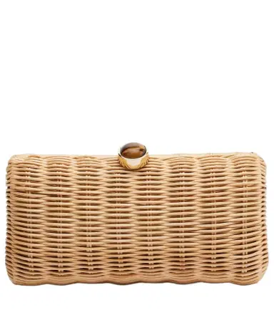 Judith Leiber Couture Poppy embellished wicker clutch | Thumbnail 1