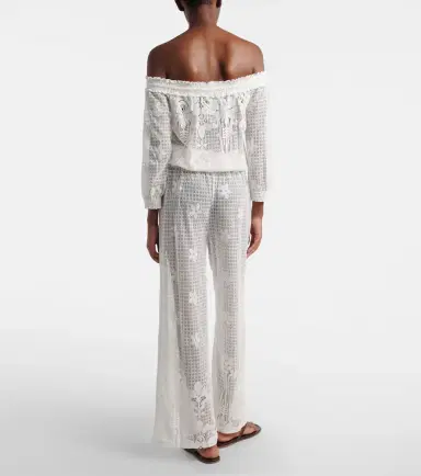 Melissa Odabash Tully crochet cotton-blend jumpsuit | Thumbnail 4