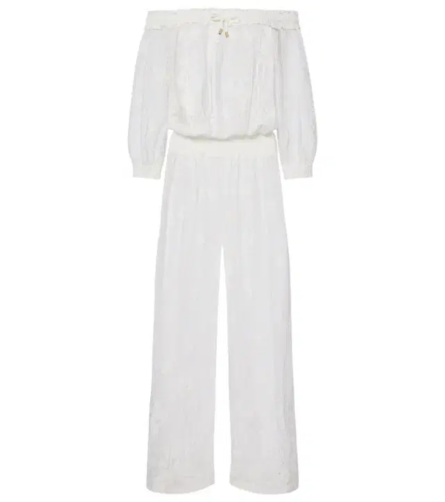 Tully crochet cotton-blend jumpsuit