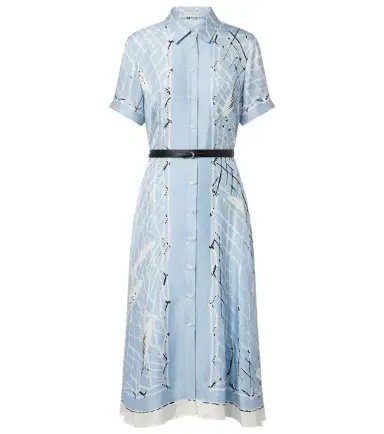 Altuzarra Kiera printed silk shirt dress | Thumbnail 1 Altuzarra Kiera printed silk shirt dress | Thumbnail 1