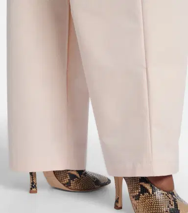 Wardrobe.NYC Wardrobe. NYC Pleated cotton-blend wide-leg pants | Thumbnail 4