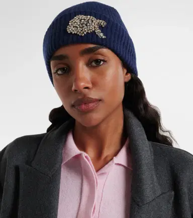 Erdem Embellished cashmere beanie | Thumbnail 4 Erdem Embellished cashmere beanie | Thumbnail 4
