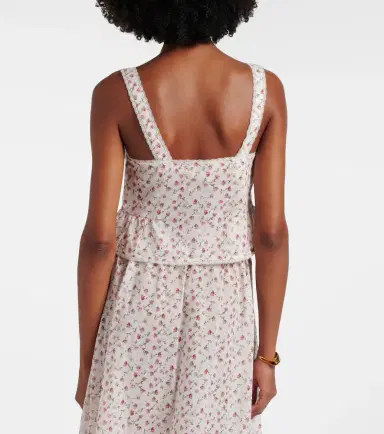 Posse Charlotte floral cotton top | Thumbnail 3