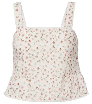 Posse Charlotte floral cotton top | Thumbnail 1
