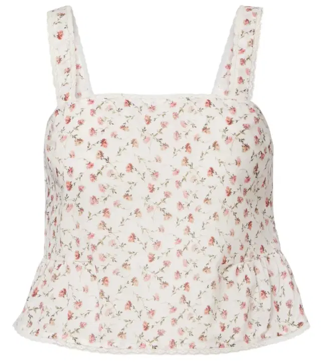 Posse Charlotte floral cotton top