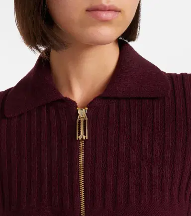 Victoria Beckham Wool and cashmere-blend zip-up cardigan | Thumbnail 2