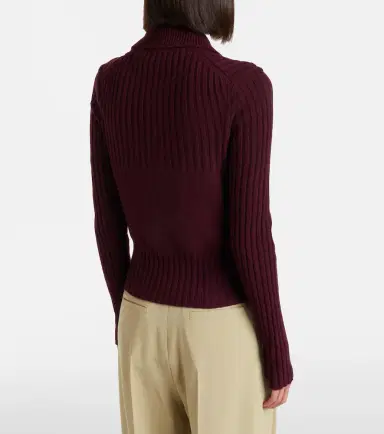 Victoria Beckham Wool and cashmere-blend zip-up cardigan | Thumbnail 5