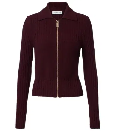 Victoria Beckham Wool and cashmere-blend zip-up cardigan | Thumbnail 1