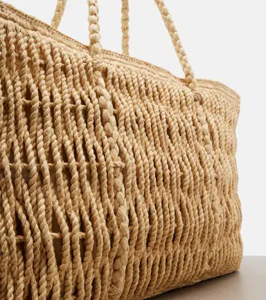 The Row Georgica Large raffia tote bag | Thumbnail 3