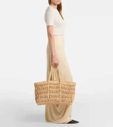 The Row Georgica Large raffia tote bag | Thumbnail 6