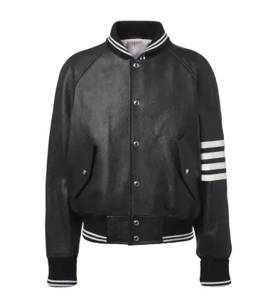 Thom Browne 4-Bar leather bomber jacket | Thumbnail 1
