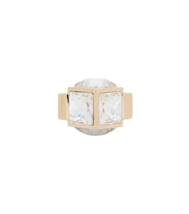 JC Cube embellished ring
