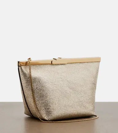 Jimmy Choo Ganache metallic leather clutch | Thumbnail 2