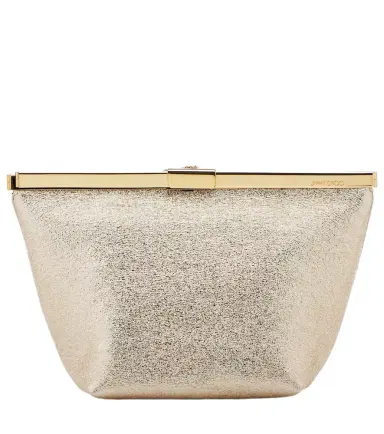 Jimmy Choo Ganache metallic leather clutch | Thumbnail 1