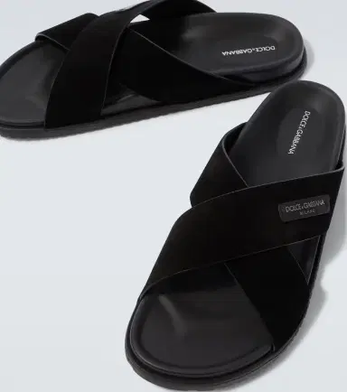 Dolce & Gabbana Logo suede sandals | Thumbnail 2