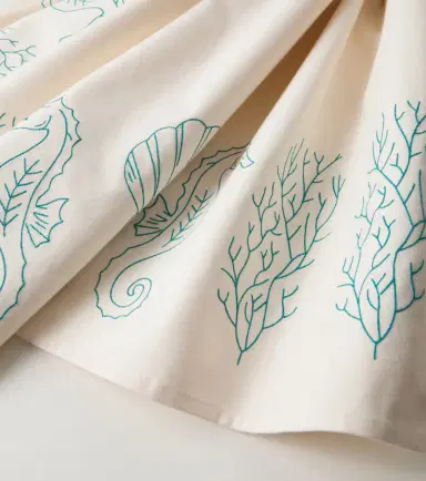 Les-Ottomans Embroidered linen tablecloth | Thumbnail 3