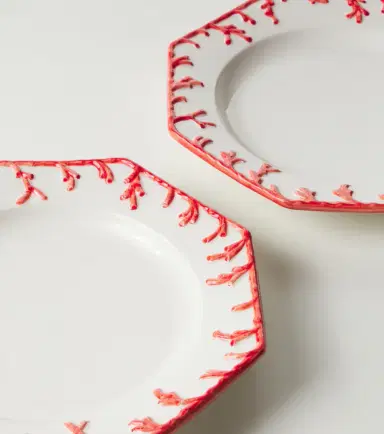 Les-Ottomans Set of 4 ceramic dinner plates | Thumbnail 2
