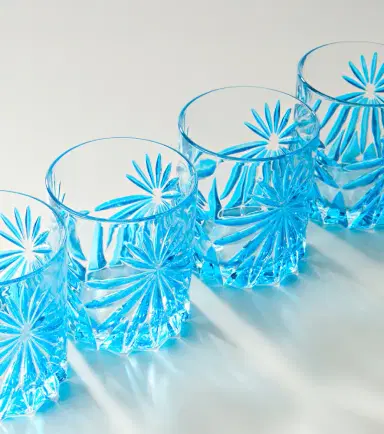 LES OTTOMANS Set of 4 crystal tumblers | Thumbnail 2
