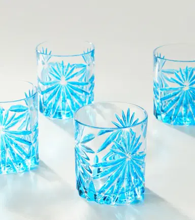 LES OTTOMANS Set of 4 crystal tumblers | Thumbnail 4