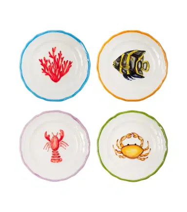 Les-Ottomans Set of 4 ceramic dessert plates | Thumbnail 1