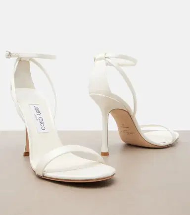 Jimmy Choo Moza satin sandals | Thumbnail 2 Jimmy Choo Moza satin sandals | Thumbnail 2
