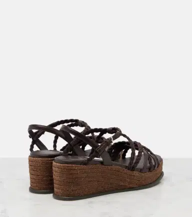 Jimmy Choo Nyra braided suede espadrille wedges | Thumbnail 3