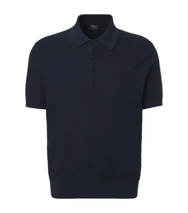 Brioni Cotton, silk, and cashmere polo shirt
