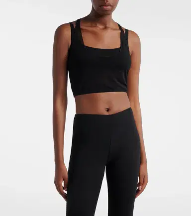 Gucci Layered semi-sheer crêpe jersey top | Thumbnail 4 Gucci Layered semi-sheer crêpe jersey top | Thumbnail 4