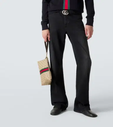 Gucci Small GG canvas pouch | Thumbnail 5