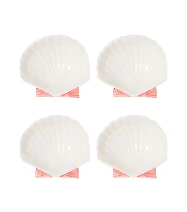 LES OTTOMANS Set of 4 ceramic side plates