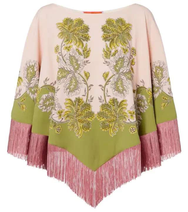 La DoubleJ Swathe Placée reversible satin poncho