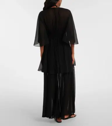 Eres Irresistible silk chiffon maxi skirt | Thumbnail 2 Eres Irresistible silk chiffon maxi skirt | Thumbnail 2
