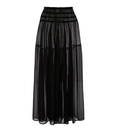 Eres Irresistible silk chiffon maxi skirt | Thumbnail 1 Eres Irresistible silk chiffon maxi skirt | Thumbnail 1