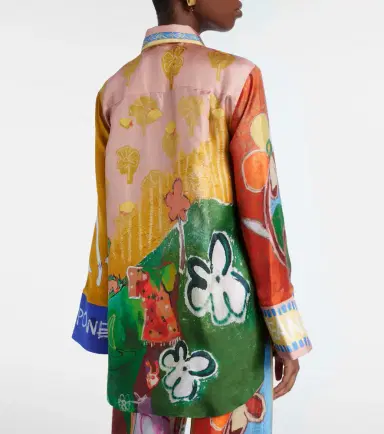 ALÉMAIS Alémais x MLAK printed silk twill shirt | Thumbnail 2