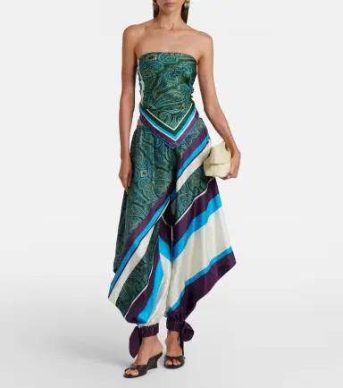 ALÉMAIS Alémais Joni printed silk twill scarf | Thumbnail 4