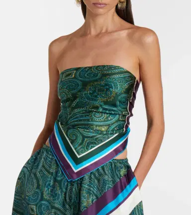 ALÉMAIS Alémais Joni printed silk twill scarf | Thumbnail 7