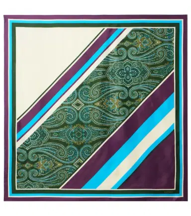 ALÉMAIS Alémais Joni printed silk twill scarf | Thumbnail 1