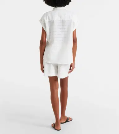 ASCENO Boston checked linen and cotton shorts | Thumbnail 2 ASCENO Boston checked linen and cotton shorts | Thumbnail 2