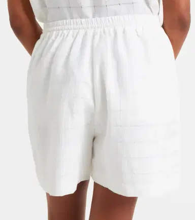ASCENO Boston checked linen and cotton shorts | Thumbnail 5 ASCENO Boston checked linen and cotton shorts | Thumbnail 5