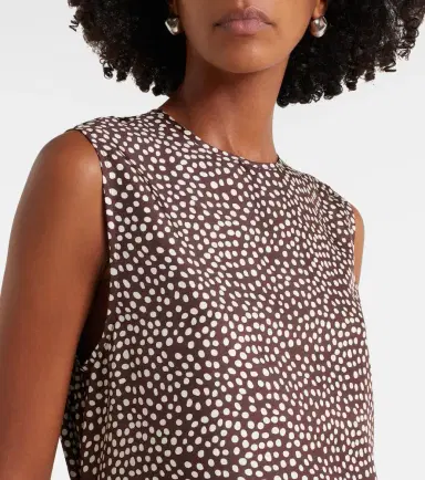 Asceno Sintra polka-dot silk twill minidress | Thumbnail 2