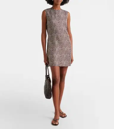 Asceno Sintra polka-dot silk twill minidress | Thumbnail 3