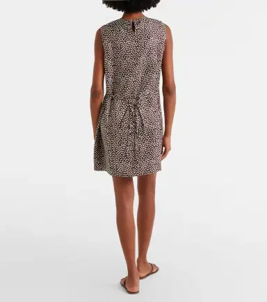 Asceno Sintra polka-dot silk twill minidress | Thumbnail 4