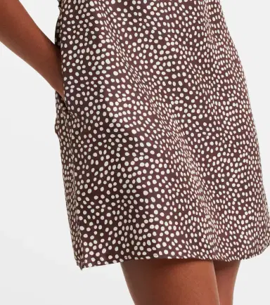 Asceno Sintra polka-dot silk twill minidress | Thumbnail 5