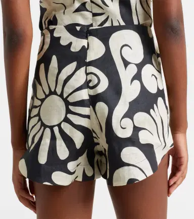 Cala de la Cruz Bahamas printed linen shorts | Thumbnail 5