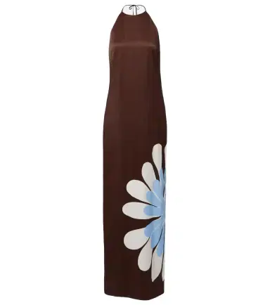 Cala de la Cruz Agnes floral halterneck maxi dress | Thumbnail 1