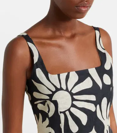 Cala de la Cruz Rami printed linen top | Thumbnail 2