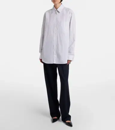 The Row Gavina pinstripe cotton poplin shirt | Thumbnail 2 The Row Gavina pinstripe cotton poplin shirt | Thumbnail 2