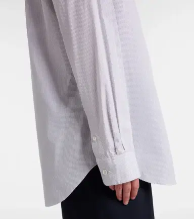 The Row Gavina pinstripe cotton poplin shirt | Thumbnail 5 The Row Gavina pinstripe cotton poplin shirt | Thumbnail 5